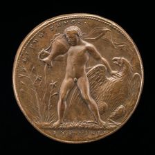 Ganymede Watering the Farnese Lilies [reverse], c. 1545/1550. Creator: Alessandro Cesati