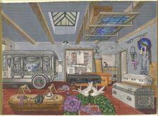 Garage of Funeral Parlor, 1917, 1935/1942. Creator: Perkins Harnly