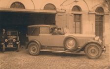 Garage at the Cuban Embassy in Brussels, Belgium, 1927. Creator: Unknown