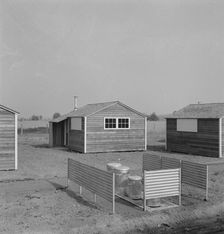 Garbage disposal in new Yamhill farm family labor camp, near McMinnville, Oregon, 1939. Creator: Dorothea Lange