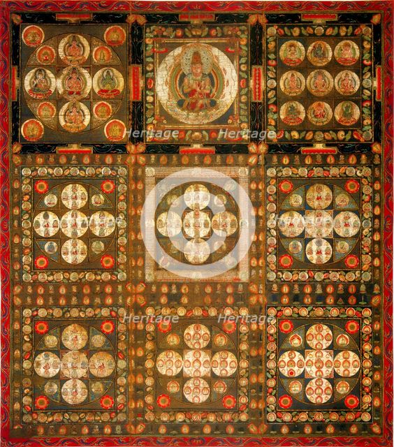 Garbhadhatu Mandala, 8th/9th century. Artist: Anonymous  