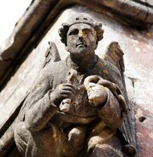 Gargoyle, Holy Trinity Church, Chantry, Whatley, Somerset, 2009. Artist: James O Davies