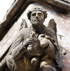 Gargoyle, Holy Trinity Church, Chantry, Whatley, Somerset, 2009. Artist: James O Davies