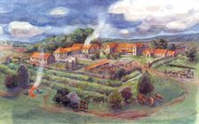 Gargrave Roman Villa, North Yorkshire. Artist: Judith Dobie