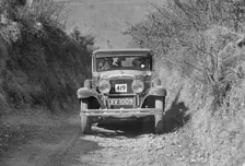 Gardner of HH Vaughan-Knight competing in the MCC Lands End Trial, Beggars Roost, Devon, 1929. Artist: Bill Brunell