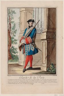 Garde de la porte, 1756. Creator: De Fehrt, Antoine Jean (1723-1774)