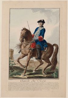 Garde du roi (King's Bodyguard), 1756. Creator: De Fehrt, Antoine Jean (1723-1774)