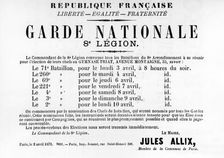 Garde Nationale 8th Legion, from French Political posters of the Paris Commune, May 1871
