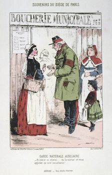 Garde Nationale Auxiliaire Siege of Paris, Franco-Prussian War, 1870-1871. Artist: Anon