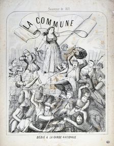 Garde Nationale, Paris Commune, 1871. Artist: Anon