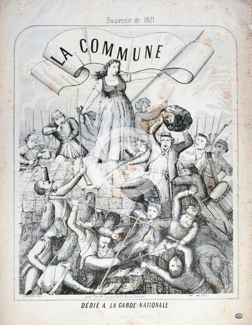 Garde Nationale, Paris Commune, 1871.  Artist: Anon
