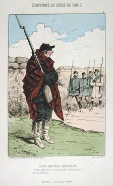 Garde Nationale Sedentaire Siege of Paris, 1870-1871. Artist: Anon