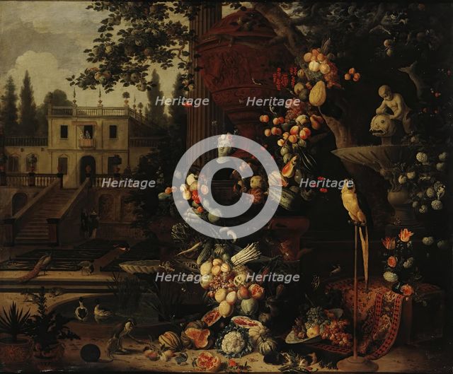 Garden, 1675. Creator: Peeter Gysels.