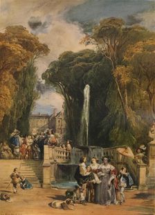 Garden of a French Chateau 1832, (1938). Artist: Camille Joseph Étienne Roqueplan