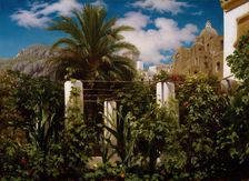 Garden of an Inn, Capri, 1859. Creator: Frederic Leighton