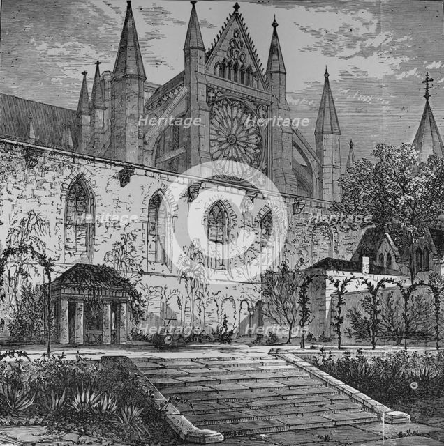 'Garden of Ashburnham House', 1890. Artist: Unknown.
