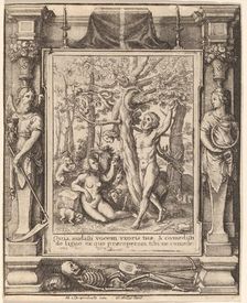 Garden of Eden, 1651. Creator: Wenceslaus Hollar