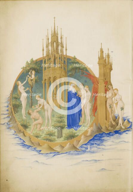 Garden of Eden (Les Très Riches Heures du duc de Berry). Artist: Limbourg brothers (active 1385-1416)