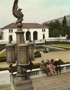 Garden of Pan American Union Building, Washington, D.C., 1943. Creator: John Collier