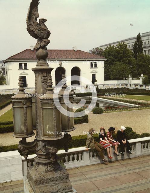 Garden of Pan American Union Building, Washington, D.C., 1943. Creator: John Collier.