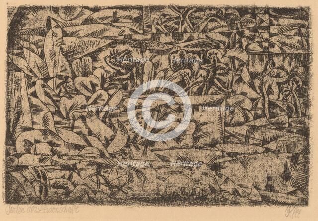 Garden of Passion (Garten der Leidenschaft), 1913. Creator: Paul Klee.