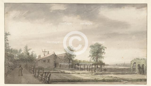 Garden of the Hermitage in Nantes, 1645-1646. Creator: Lambert Doomer.