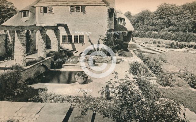 'Garden of Wood House Copse, Holmbury St. Mary. Looking East',  c1926. Artists: Oliver Falvey Hill, Unknown.