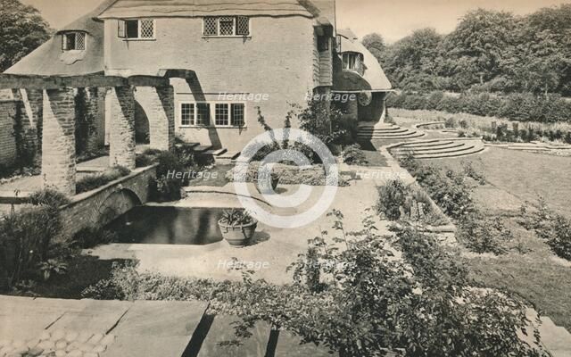 'Garden of Wood House Copse, Holmbury St. Mary. Looking East',  c1926. Artists: Oliver Falvey Hill, Unknown.