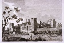 Garden at Lambeth Palace, London, 1786. Artist: S Sparrow