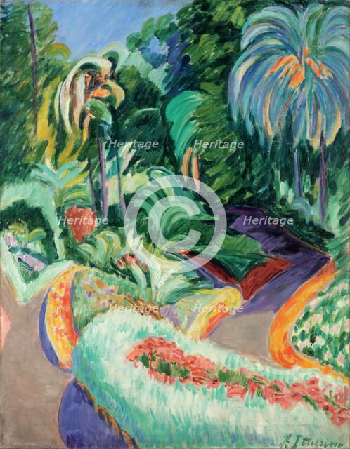 Garden, ca 1913-1919. Artist: Iturrino, Francisco (1864-1924)