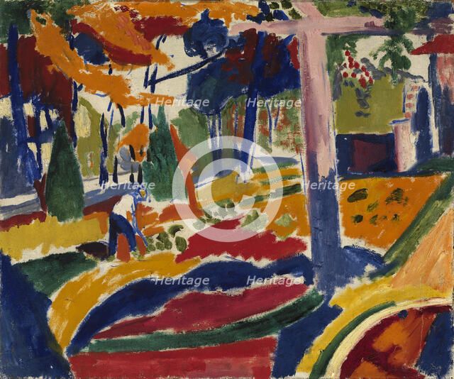 Garden, ca. 1915. Creator: Henry Lyman Saÿen.