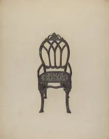 Garden Chair, c. 1938. Creator: Katherine Hastings
