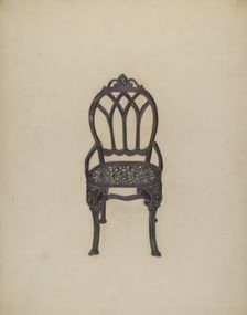 Garden Chair, c. 1938. Creator: Katherine Hastings