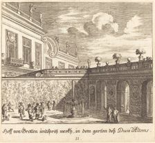 Garden, Duke d'Altems, 1681. Creator: Melchior Küsel