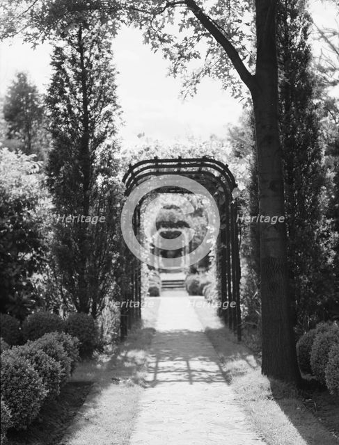 Garden, East Hampton, Long Island, between 1933 and 1942. Creator: Arnold Genthe.