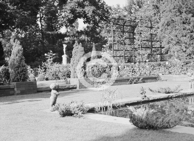 Garden, East Hampton, Long Island, between 1933 and 1942. Creator: Arnold Genthe.