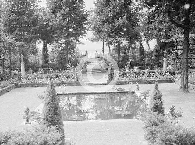 Garden, East Hampton, Long Island, between 1933 and 1942. Creator: Arnold Genthe.