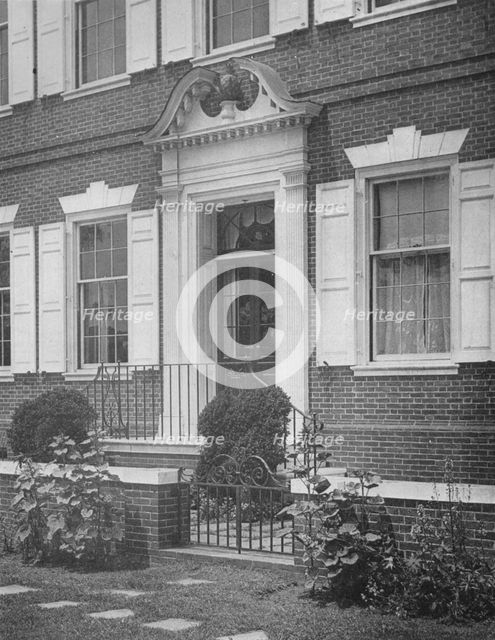 Garden entrance to the house of Miss Anne Morgan, New York City, 1924. Artist: Unknown.