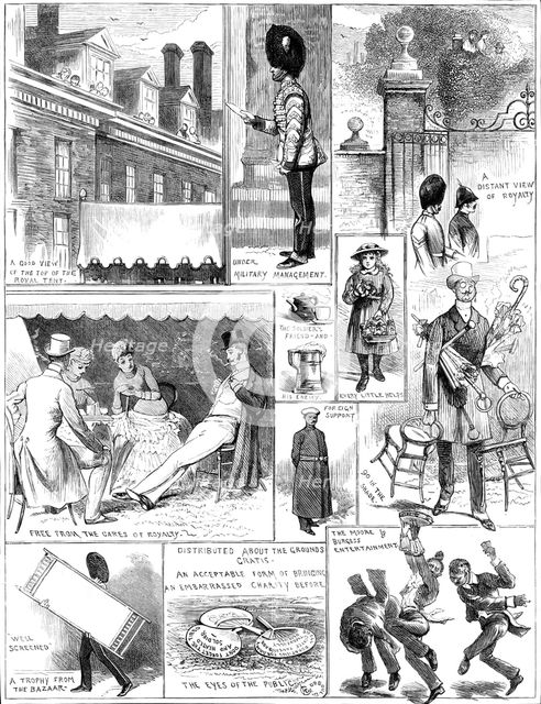 Garden Fete at Chelsea Hospital for the Royal Army Coffee Taverns Association, 1883. Creator: Unknown.