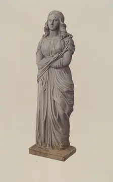 Garden Figure, 1935/1942. Creator: Unknown