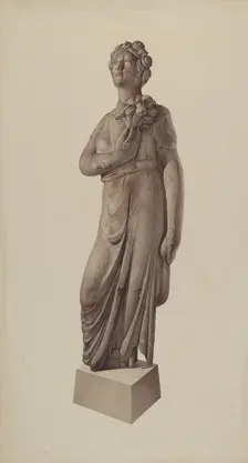 Garden Figure, c. 1939. Creator: Robert Pohle