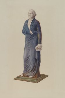 Garden Figure - George Washington, c. 1940. Creator: Zabelle Missirian