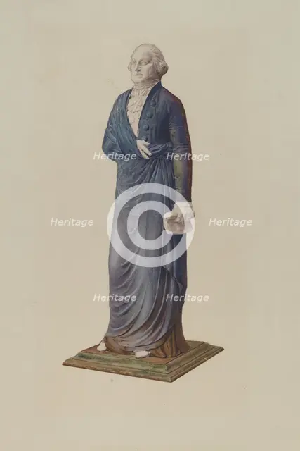 Garden Figure - George Washington, c. 1940. Creator: Zabelle Missirian.