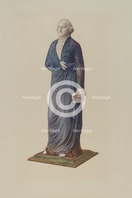 Garden Figure - George Washington, c. 1940. Creator: Zabelle Missirian.