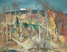 Garden (forest slope near Maria Taferl in the Wachau), around 1914/1915. Creator: Julian Falat