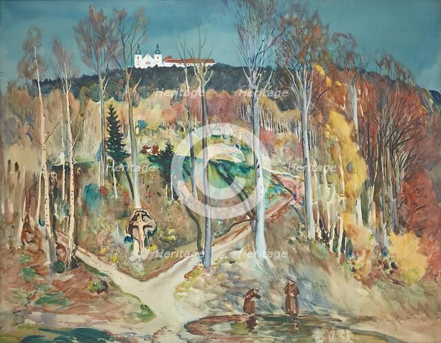 Garden (forest slope near Maria Taferl in the Wachau), around 1914/1915. Creator: Julian Falat.