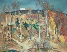 Garden (forest slope near Maria Taferl in the Wachau), around 1914/1915. Creator: Julian Falat