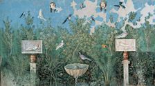 Garden. Fresco from The House of the Golden Bracelet (Casa del Bracciale d'Oro), 1st H. 1st cen. AD. Creator: Roman-Pompeian wall painting