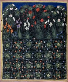 Garden (From Regia Carmina by Convenevole da Prato). Artist: Pacino di Buonaguida (active 1302-1343)