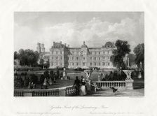 Garden-Front of the Luxembourg, Paris France, 1875. Artist: E Radclyffe